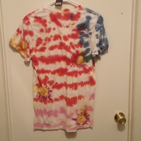 Calvin Klein Tie Dye Flag T-Shirt - Size Small - Picture 2 of 3